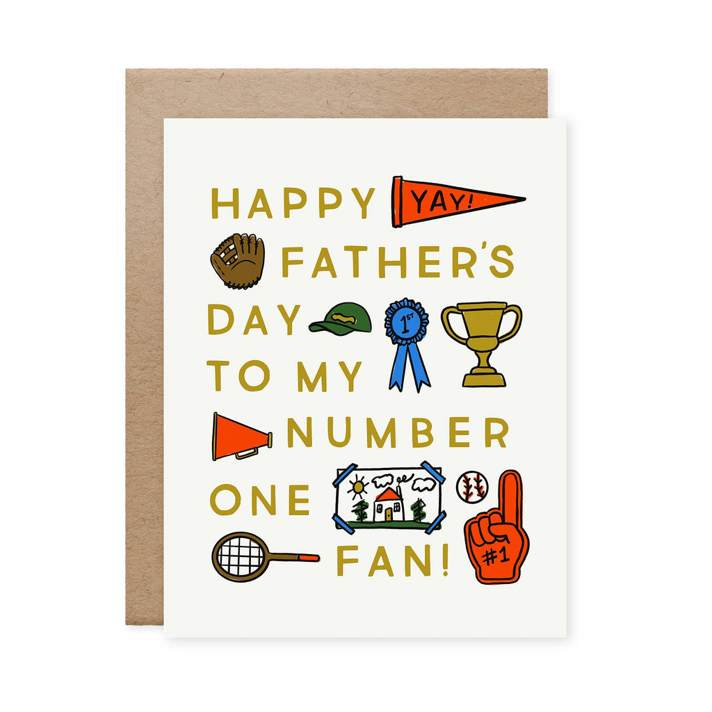 Number One Fan Father's Day Card