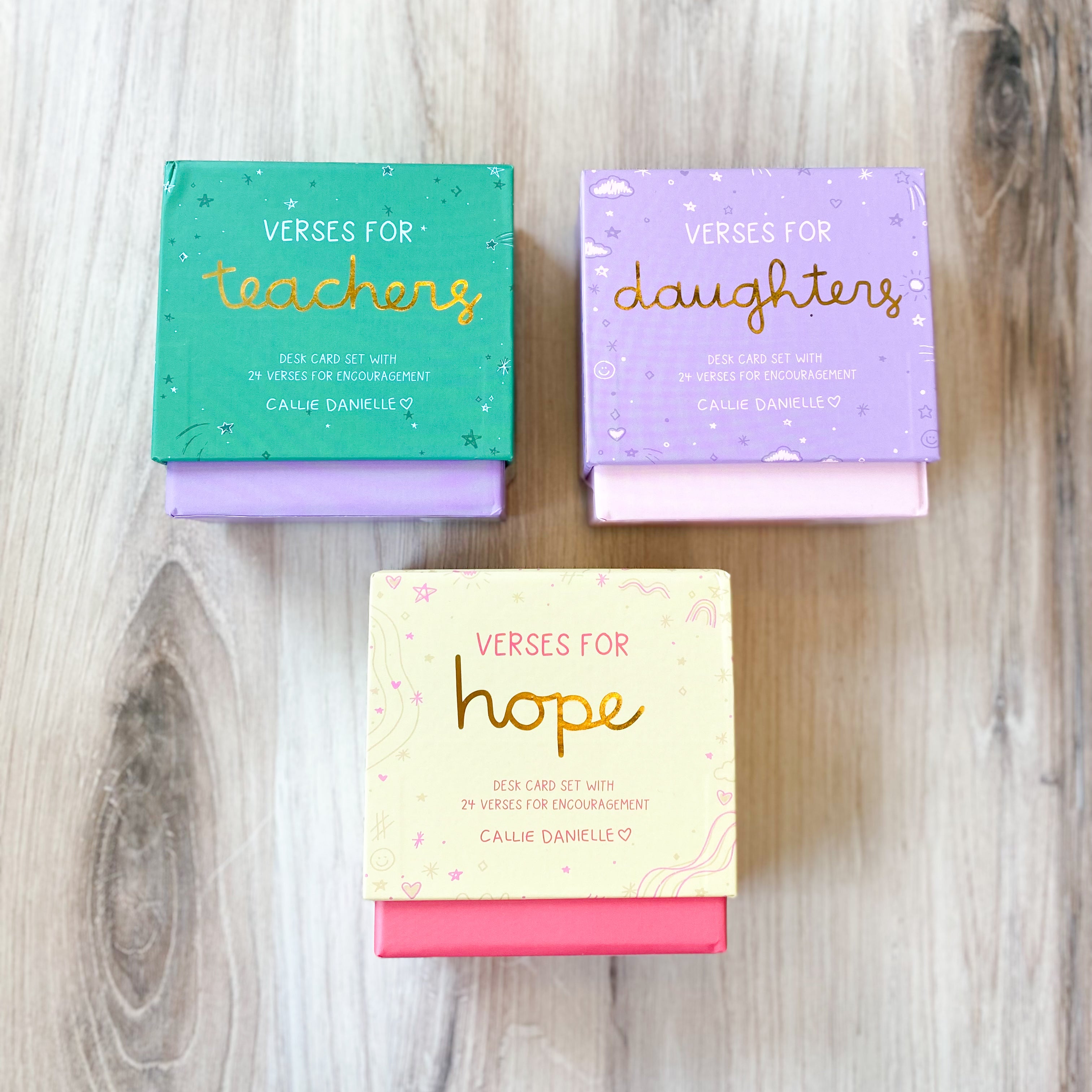Verses Of Inspiration for Daughters Desk Card Set