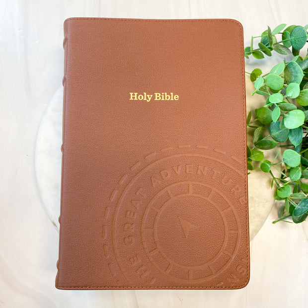 Great Adventure Bible (Brown) RSV - Catholic - 2nd Edition Premium Goatskin