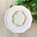 Island Girl Cross Off-White Bracelet 6"
