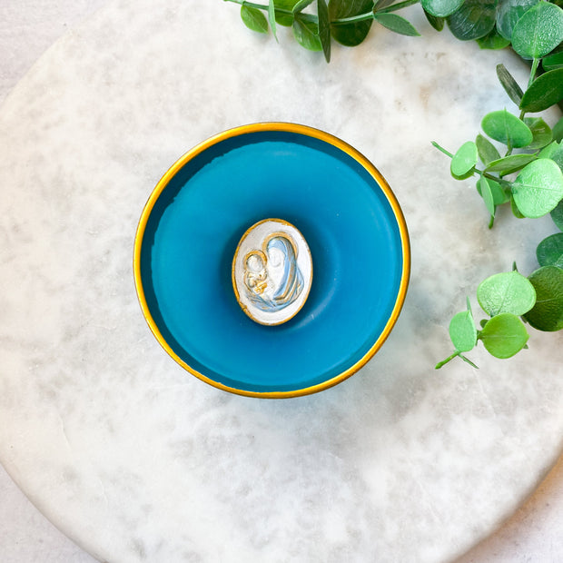 Aqua Rosary Bowl