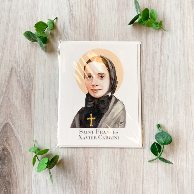 Saint Frances Xavier Cabrini Notecard with Envelope