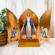 10" Lady of Grace Triptych