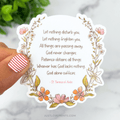 St. Teresa of Avila Prayer Vinyl Sticker