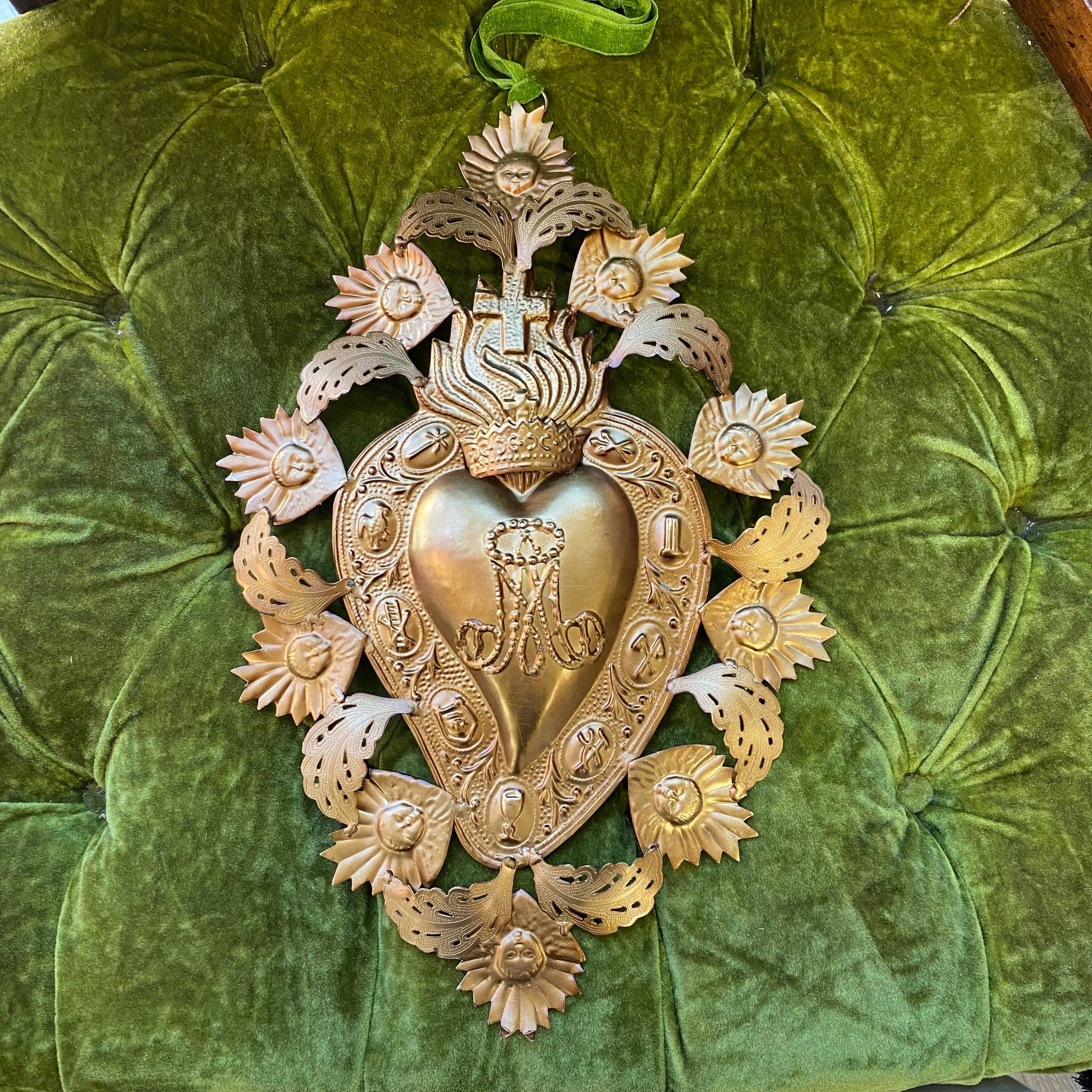 Cutout Sacred Heart Ornament