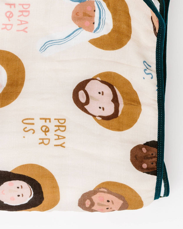 Deluxe Muslin Quilt | Catholic Baby Blanket | Baby Gift