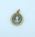 Italian Gold-Rimmed St. Benedict Medal
