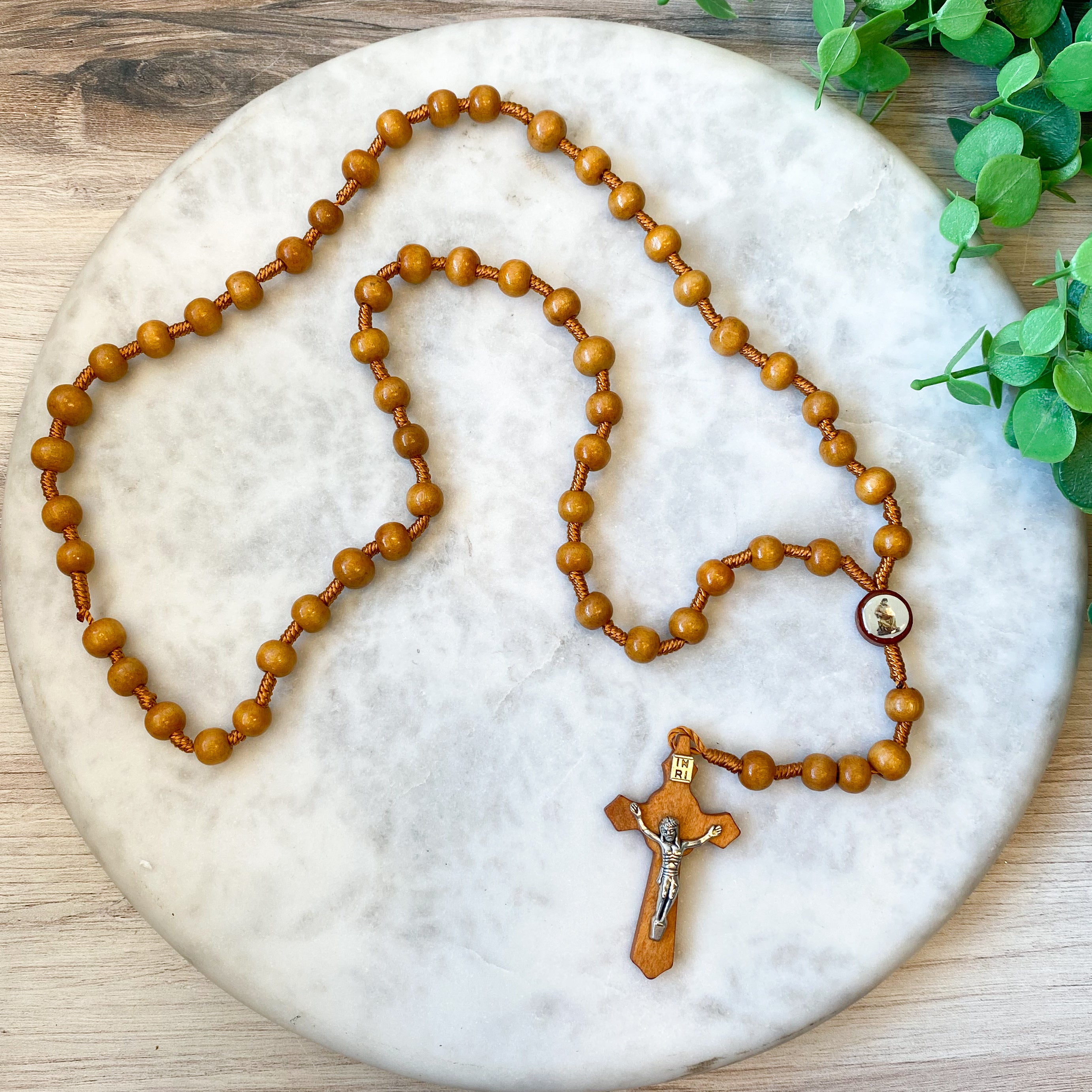 18.5" Wooden Rosary 3 Assort