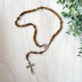 Handmade Wooden Rosary - St. Joseph's Armor Design