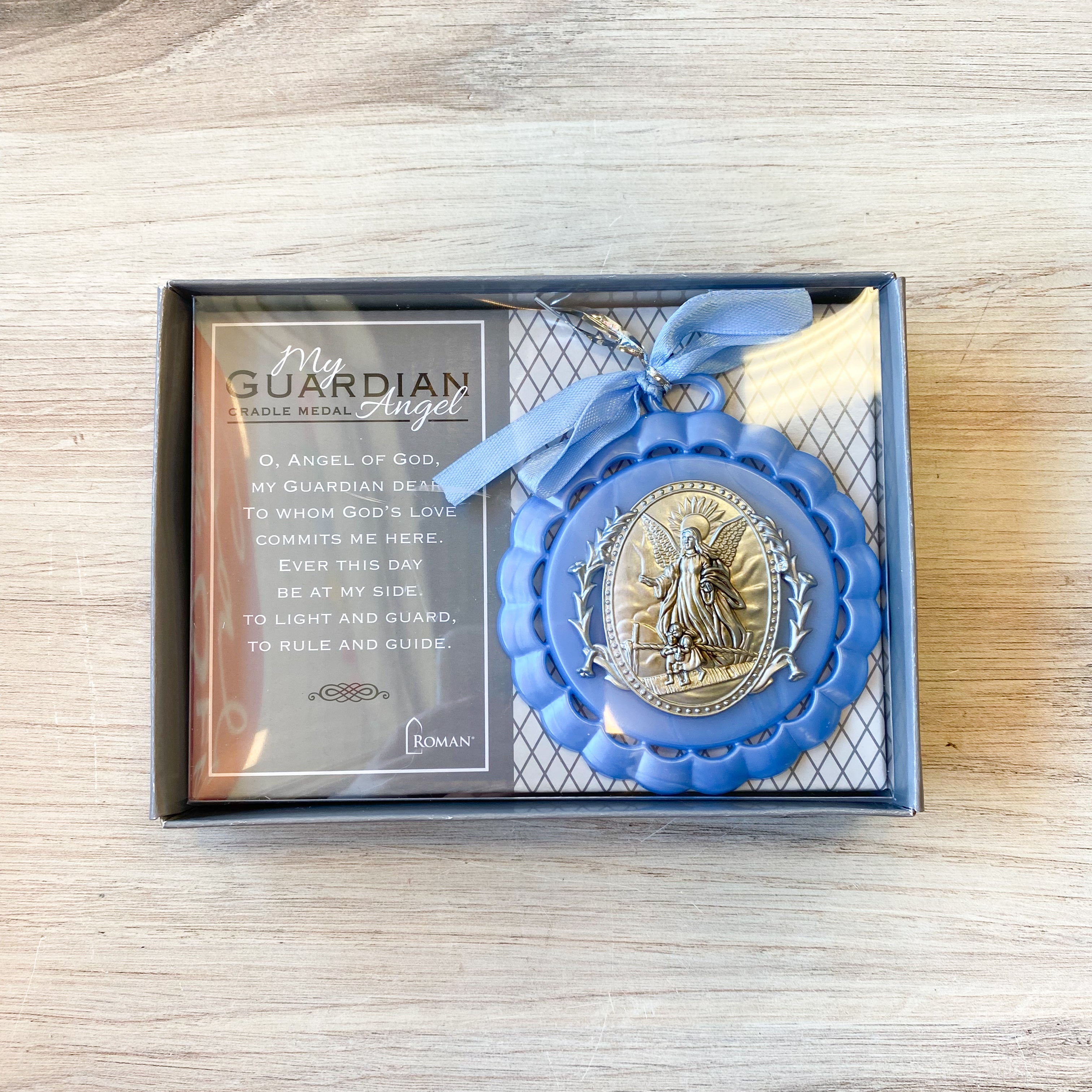 4.25"H Blue Cradle Medal