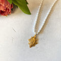Fleur-de-lis Mary Pearl Necklace
