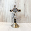 Saint Benedict Standing Auto Crucifix