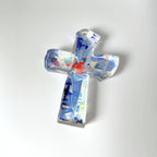 PERIWINKLE ACRYLIC CROSS