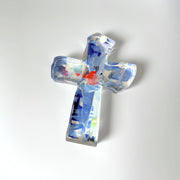 PERIWINKLE ACRYLIC CROSS