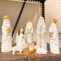 8"H Hand-Painted Resin Nativity
