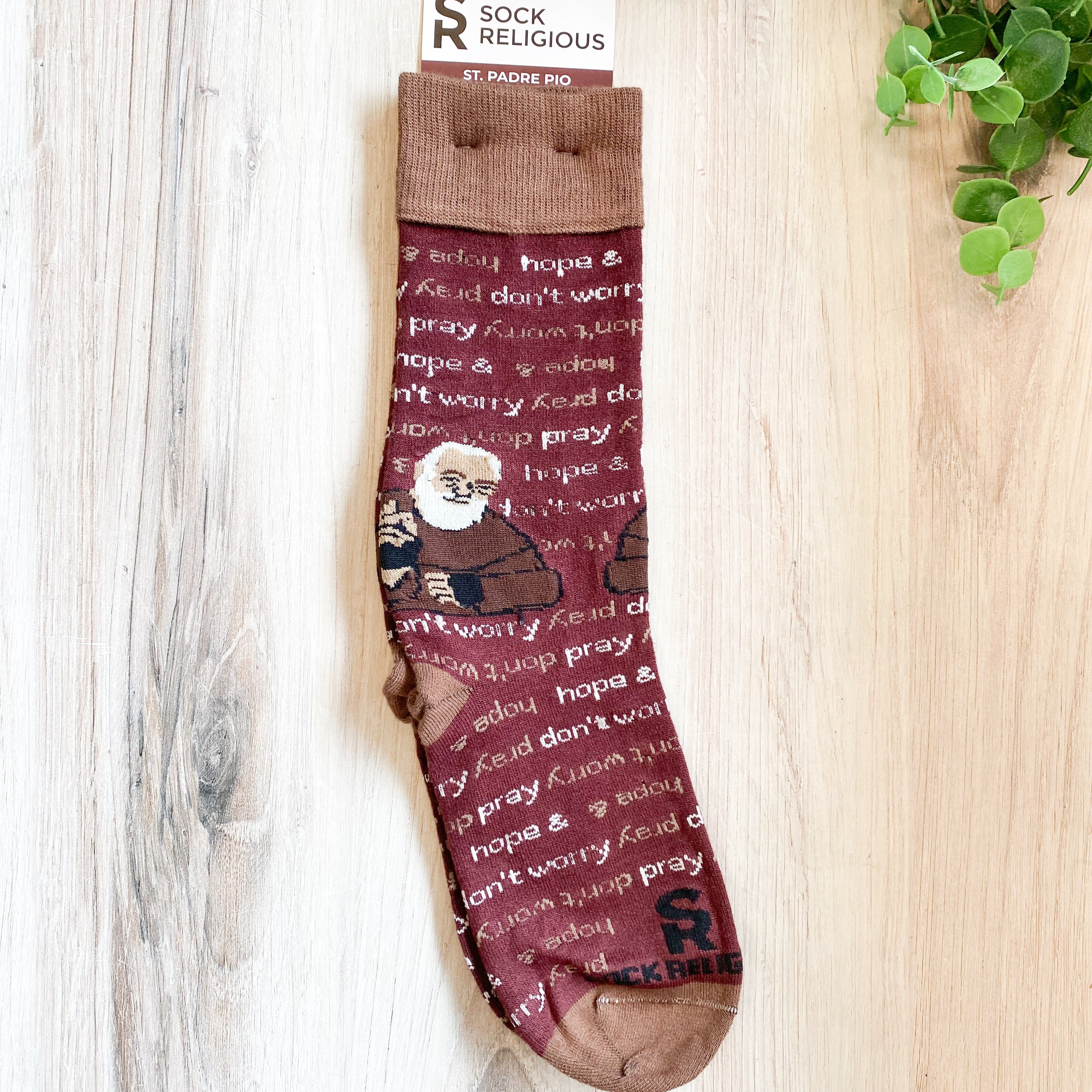 St. Padre Pio Adult Socks