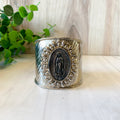 Silver Guadalupe Cuff Bracelet