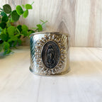 Silver Guadalupe Cuff Bracelet