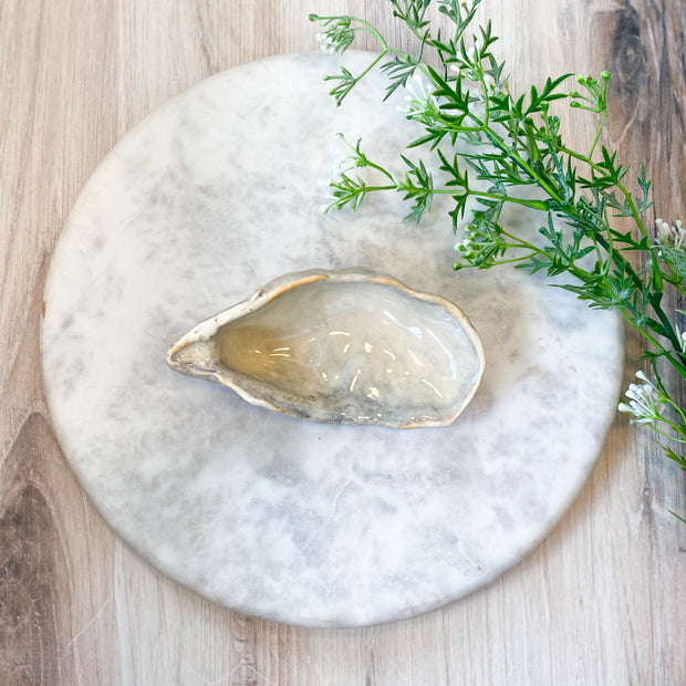 Stoneware Oyster Shell Shaped Dish, 4 Styles