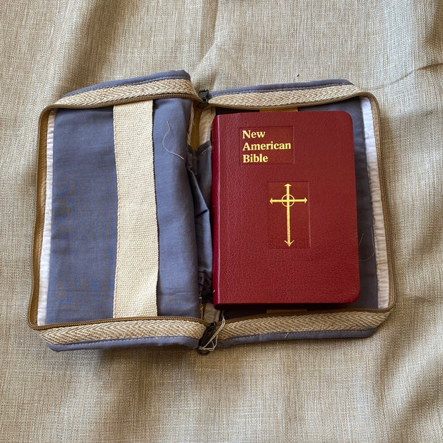 Bible Carry Case Hemp with Color Trim