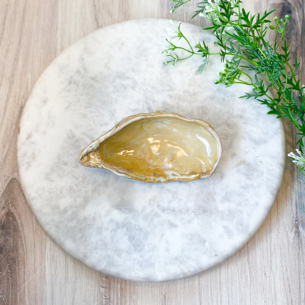 Stoneware Oyster Shell Shaped Dish, 4 Styles