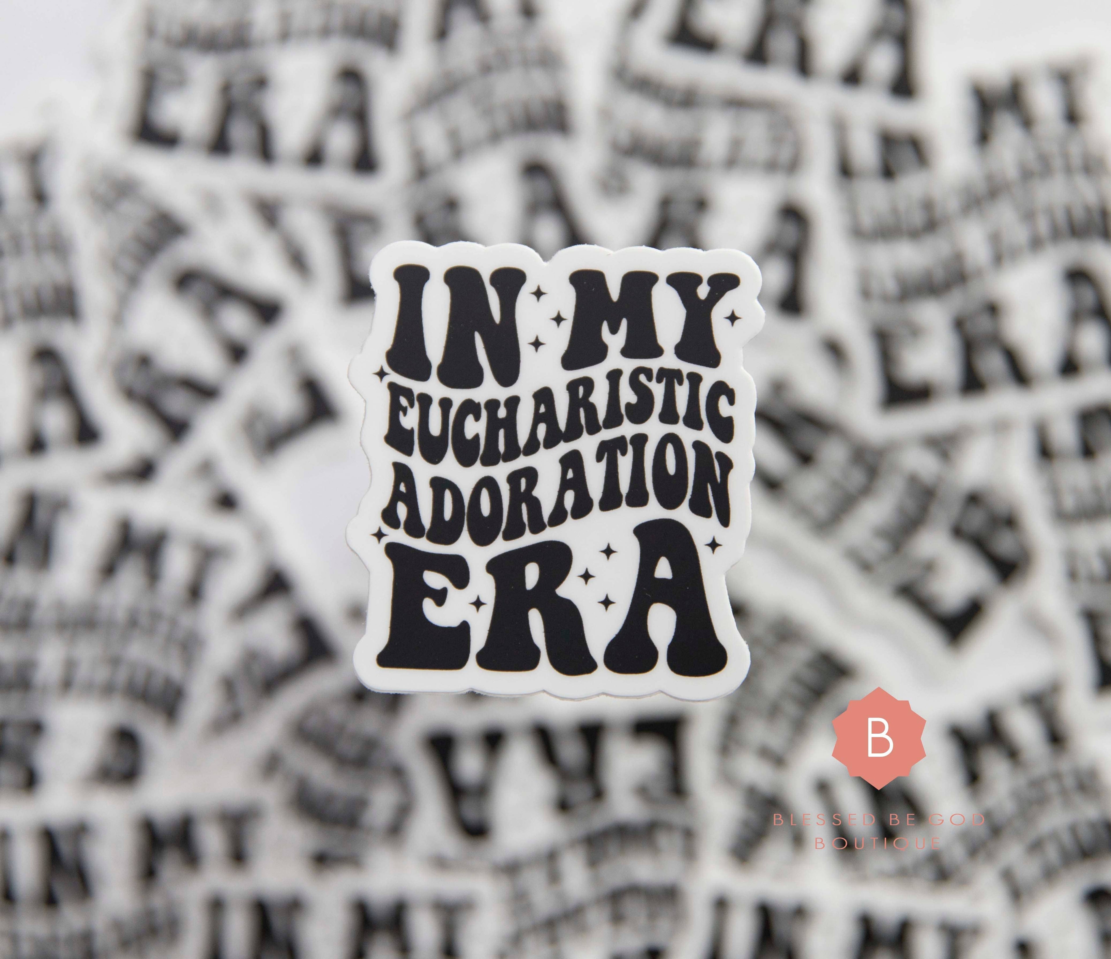 Eucharistic Adoration Era, Catholic Vinyl Sticker