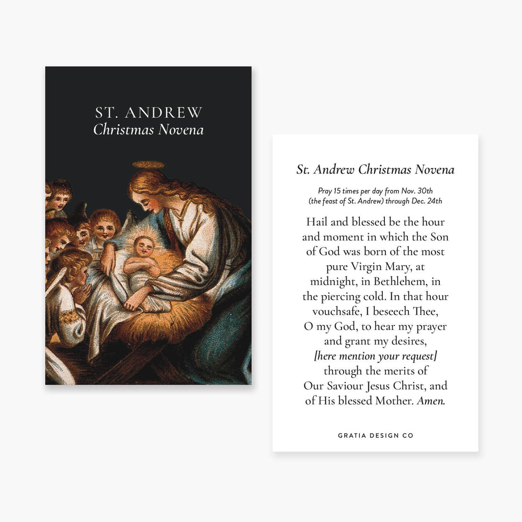 St. Andrew Christmas Novena Prayer Cards