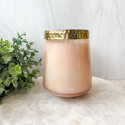 Rose & Oud Watercolor Pressed Candle-Tall