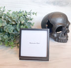 Metal and Glass Frame with Easel and Saying - Gray