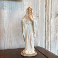 Praying Virgin in White with Gold 8"