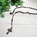 Black Vintage Marian Rosary