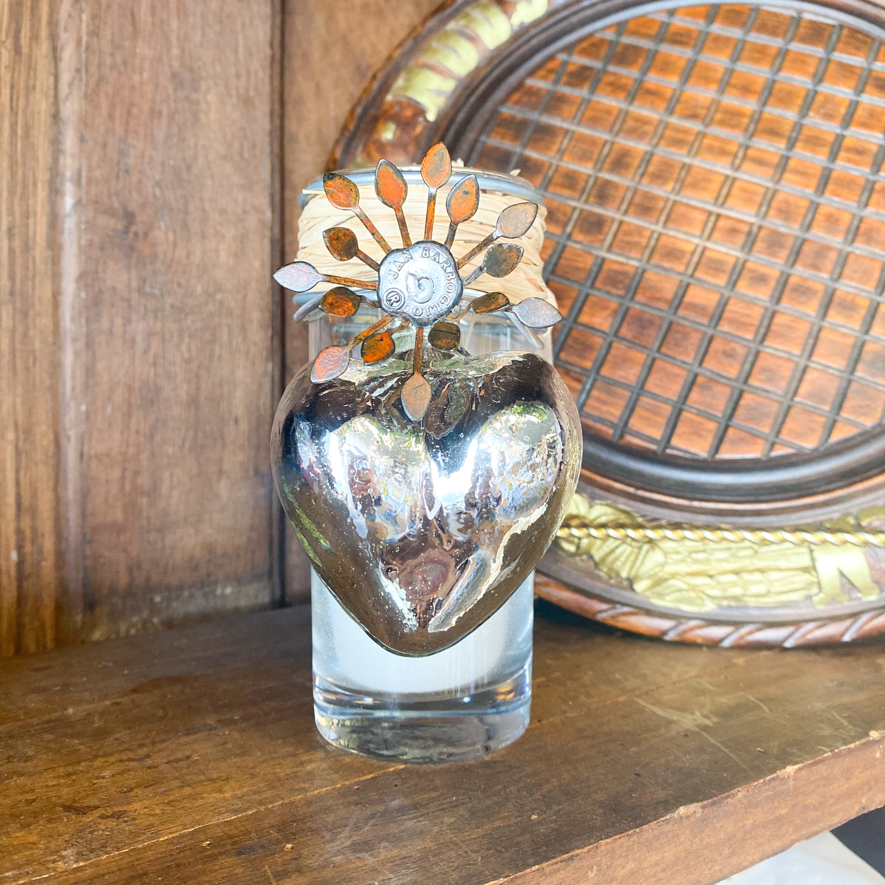 Adelita Corazon Vela with Mouthblown Heart