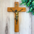 Vintage 14" Wooden Wall Crucifix