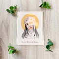 Saint Rose of Lima Notecard with Envelope