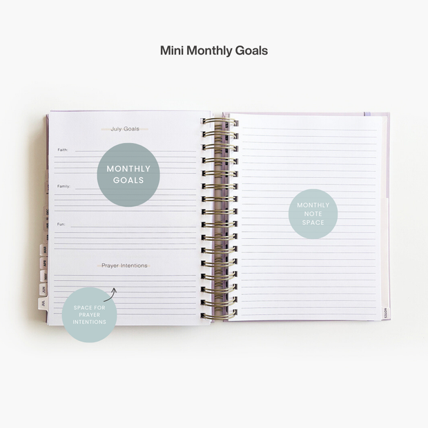 Blessed Is She 2026 Calendar Planner // Mini Layout