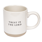 Trust In The Lord Stoneware Coffee Mug - Home Decor