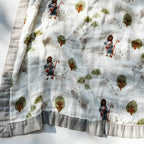 Catholic Luxury Double Sided Muslin Blanket - The Lord is my Shepherd
