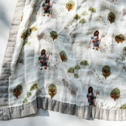 Catholic Luxury Double Sided Muslin Blanket - The Lord is my Shepherd
