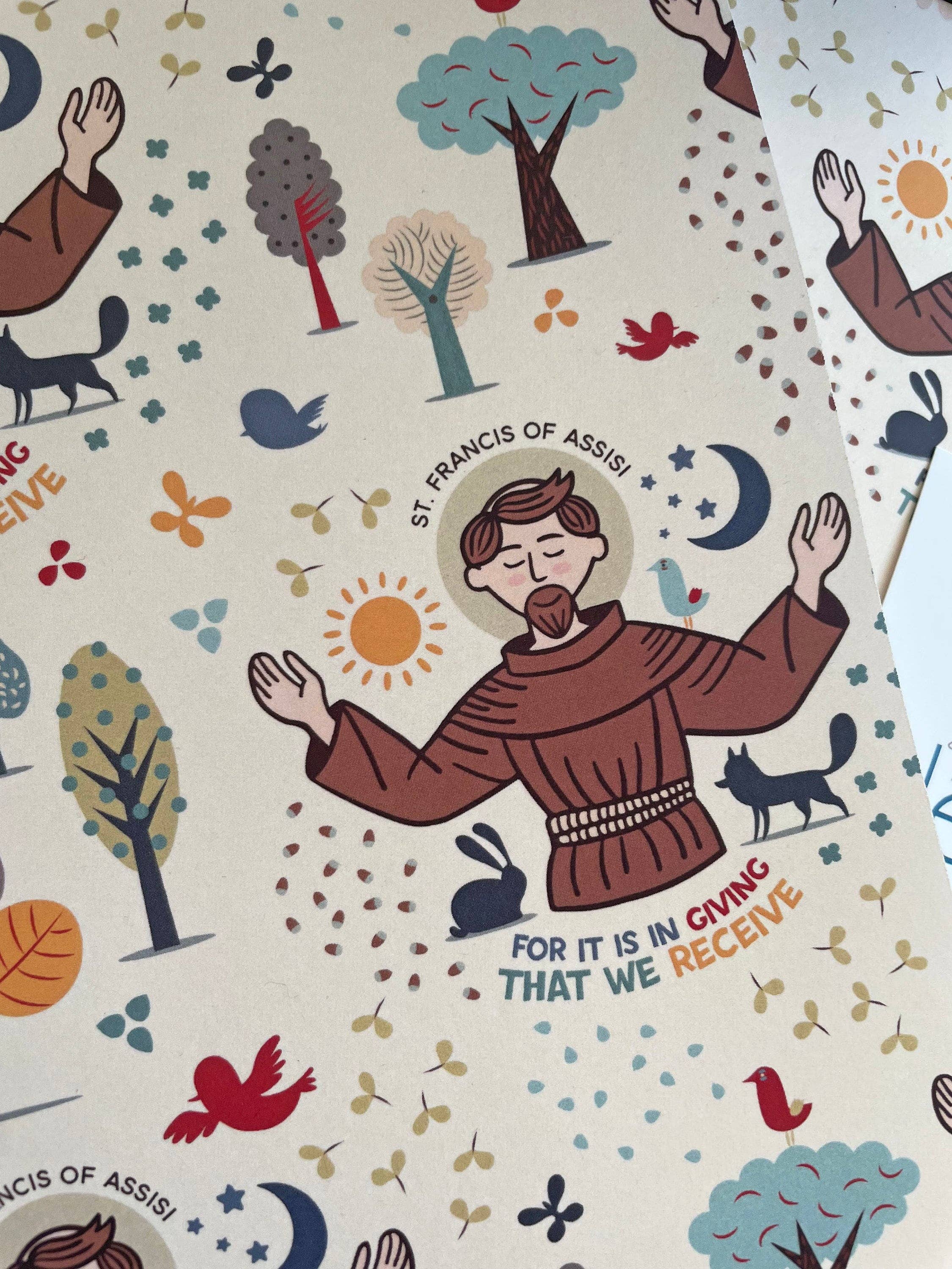 St. Francis of Assisi Ruled Notebook I Catholic Gift