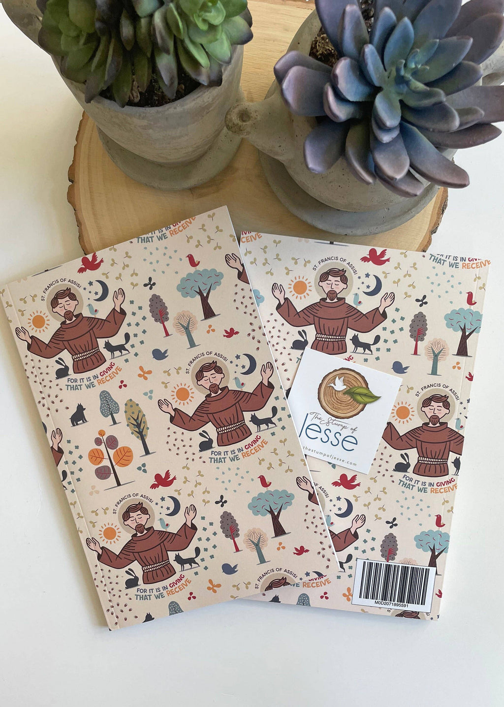 St. Francis of Assisi Ruled Notebook I Catholic Gift