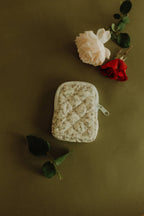 Vintage Floral Rosary Pouch