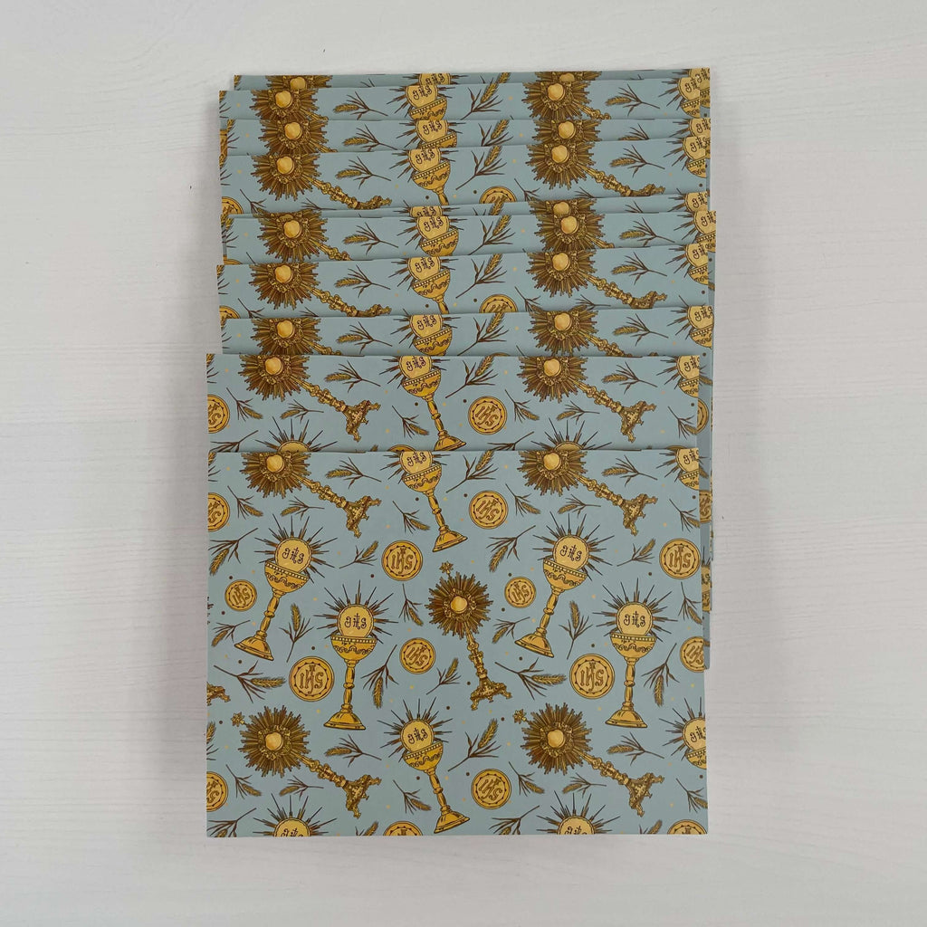 Catholic Note Cards Pack of 10 - Eucharistic Collection