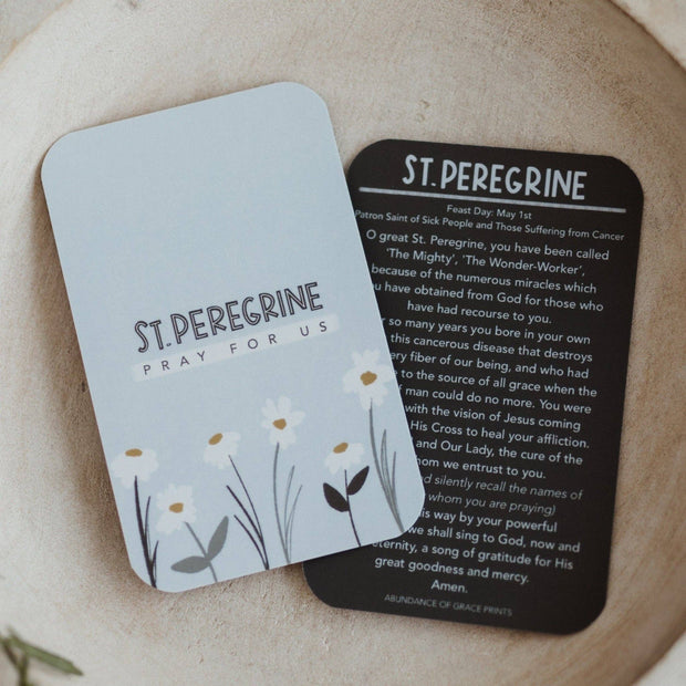 St. Peregrine Prayer Card