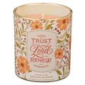 Glass Candle Those Who Trust In The Lord Isa. 40:31