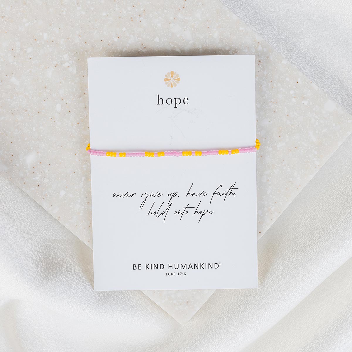 Hope Morse Code Two-Tone Seed Beads