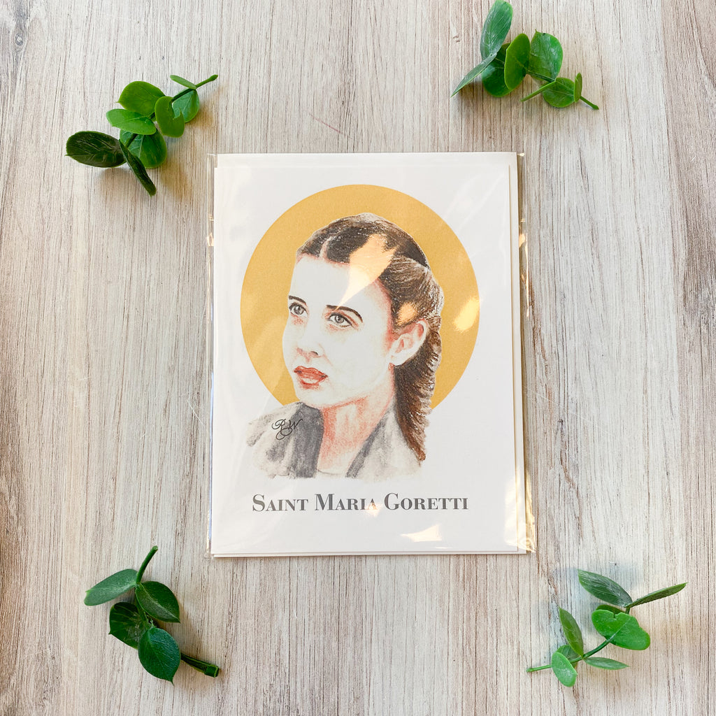 Saint Maria Goretti Notecard with Envelope