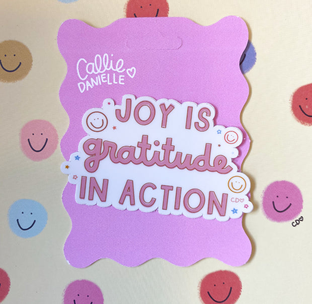 Joy is Gratitude Sticker