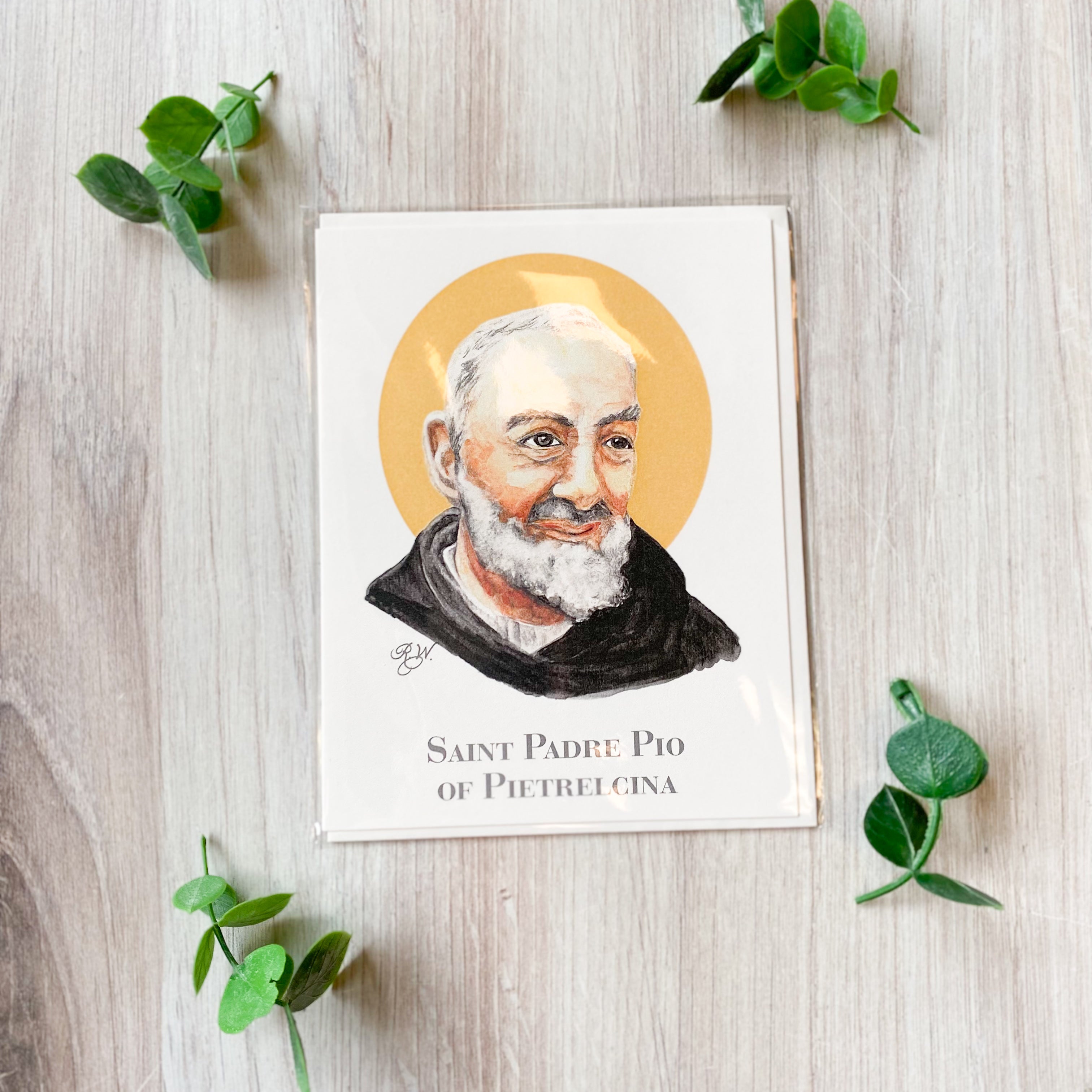 Saint Padre Pio of Pietrelcina Notecard with Envelope