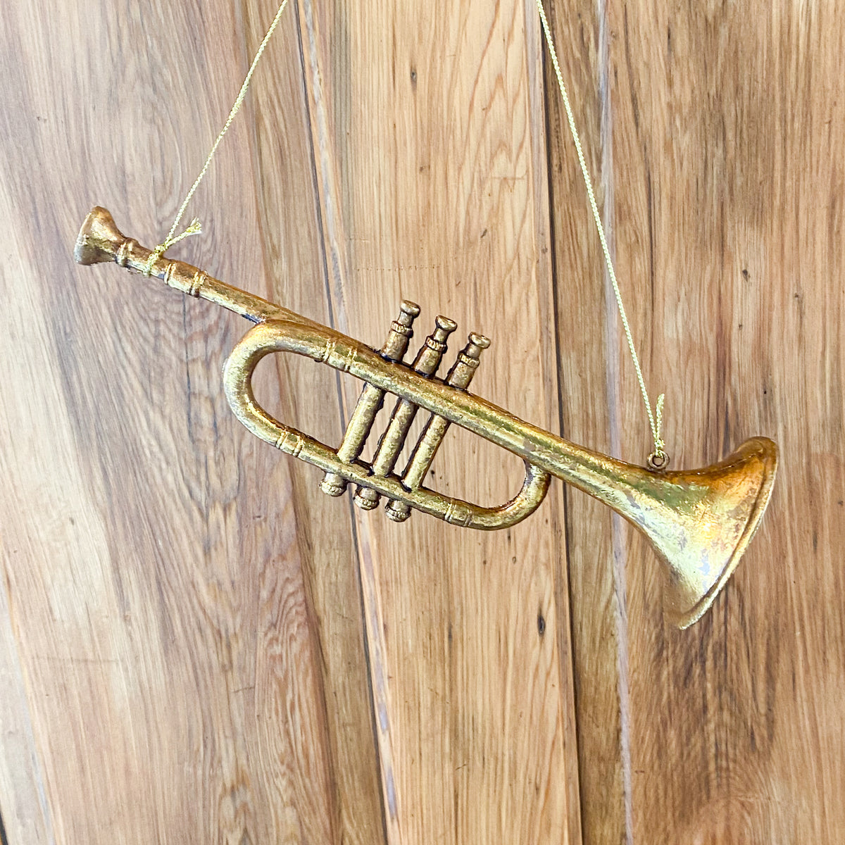 Gold Resin Instrument Ornament (4 Different Instruments)