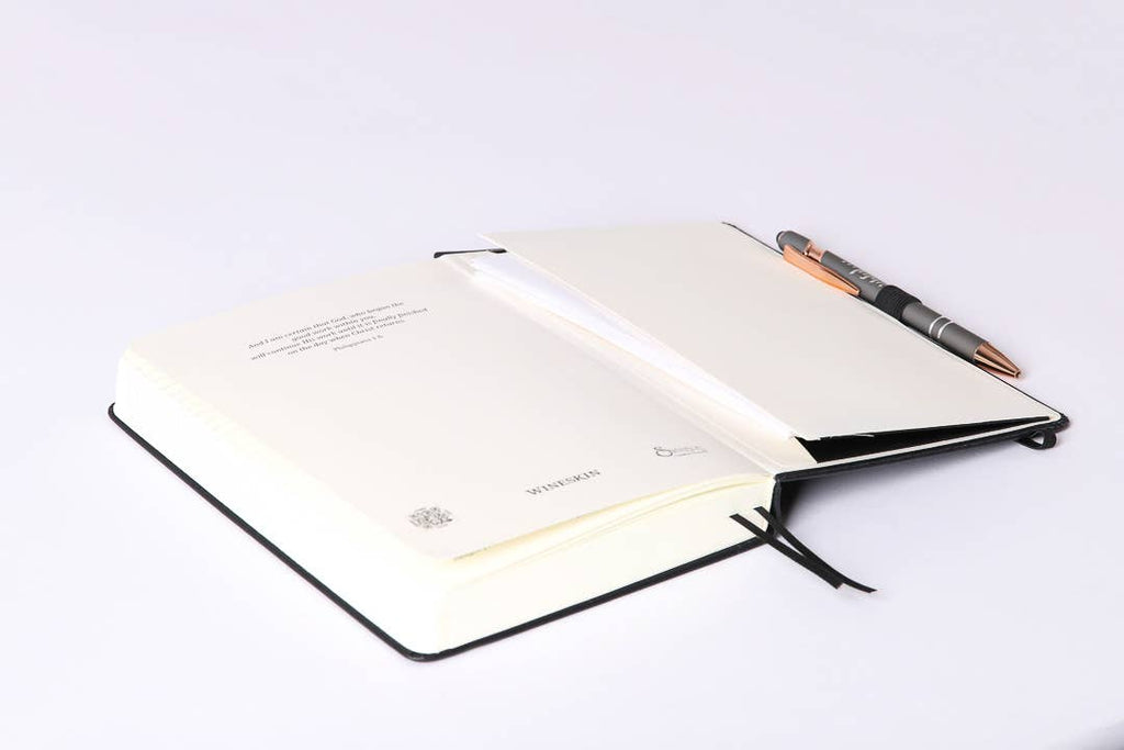 Journal Wineskin Hard Cover 420Pg - Black